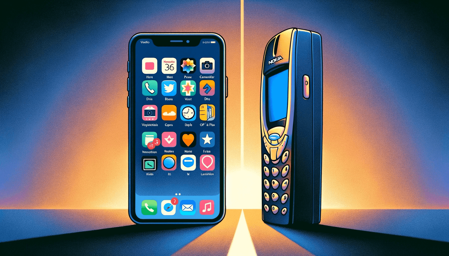 A standoff between an iPhone and Nokia