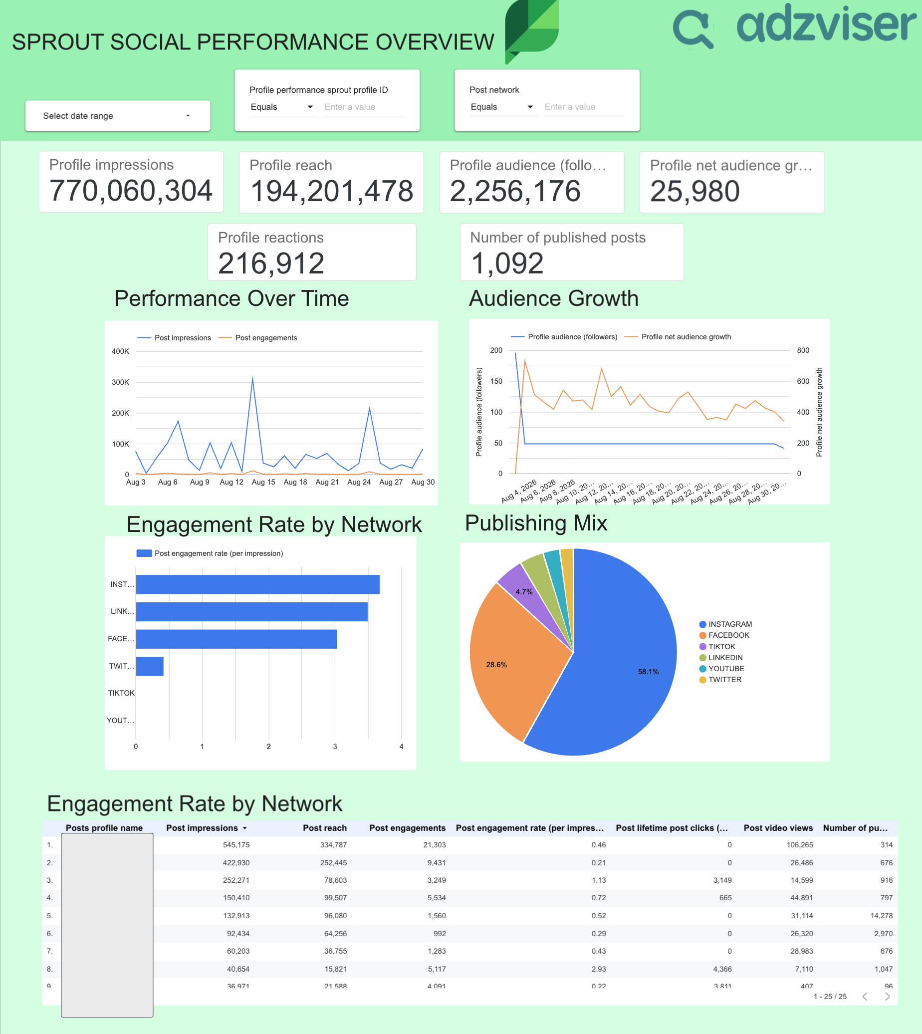 Sprout Social Performance Overview preview — page 1 of 2