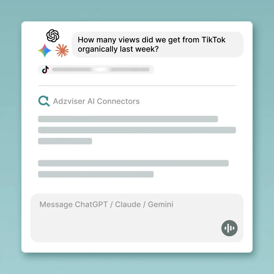 TikTok Organic connector demonstration